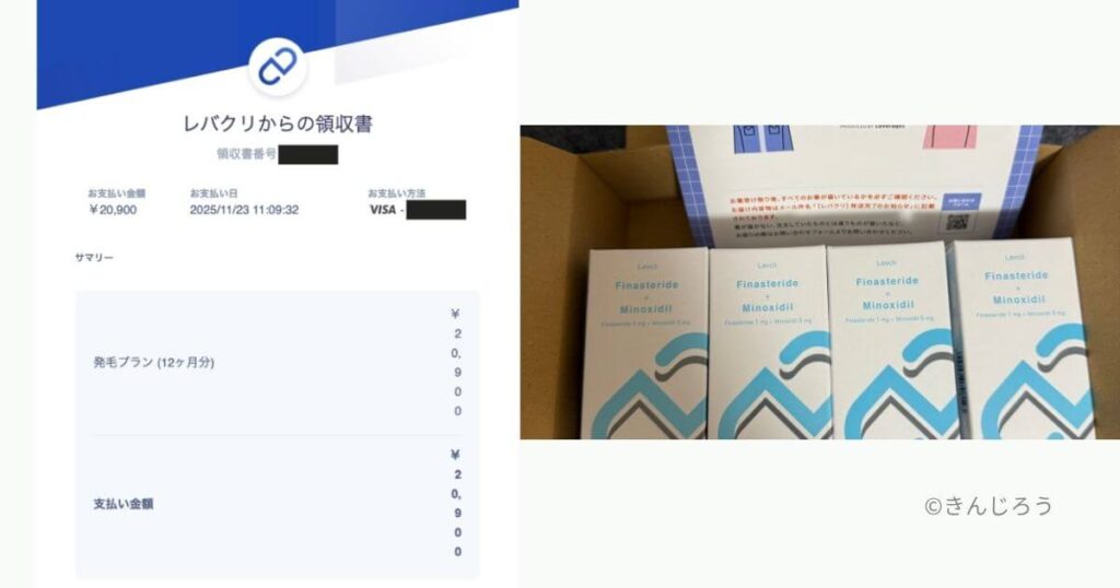 レバクリ12ヶ月定期プランの決済画面。一括19,800円・月換算1,650円